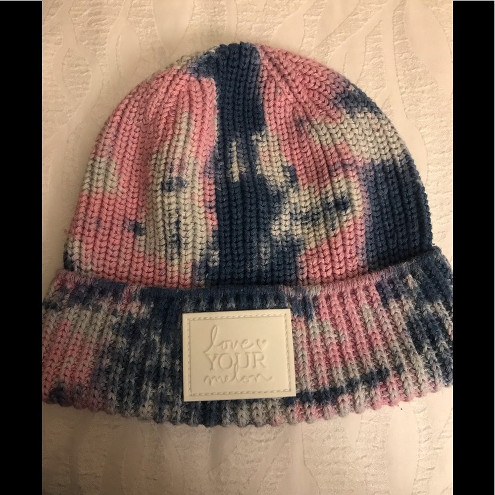 Tie Dye Love Your Melon beanie touque knit hat cap